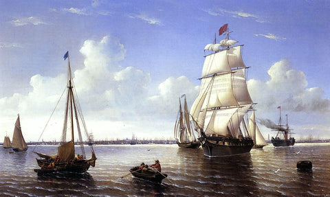  William Bradford Boston Harbor - Hand Painted Oil Painting