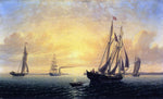  William Bradford The Schooner 'Jane' of Bath, Maine - Hand Painted Oil Painting