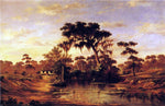  William Henry Buck Louisiana Pastoral: Bayou Bridge - Hand Painted Oil Painting