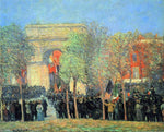  William James Glackens Italo-American Celebration, Washington Square - Hand Painted Oil Painting