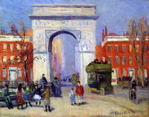  William James Glackens Washington Square Park - Hand Painted Oil Painting