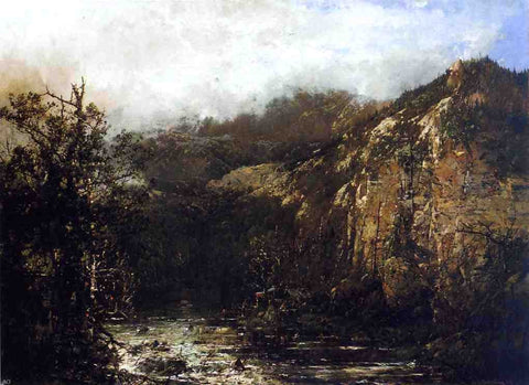  William Louis Sonntag A Mountain Stream from the Foot of Mt. Carter, New Hampshire - Hand Painted Oil Painting