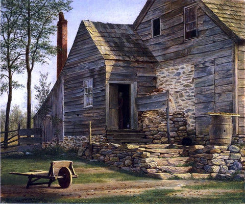  William M Davis Long Island Homestead - Hand Painted Oil Painting