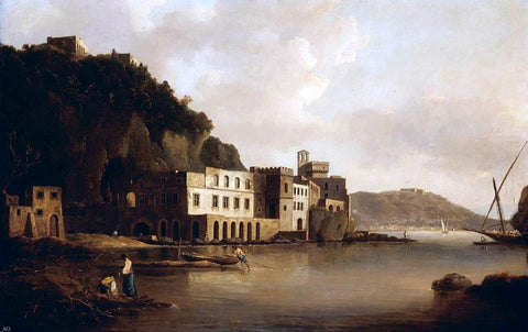  William Marlow View of the Bay of Naples from Posillipo - Hand Painted Oil Painting