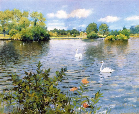  William Merritt Chase A Long Island Lake - Hand Painted Oil Painting