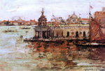  William Merritt Chase Venice: View of the Navy Arsenal - Hand Painted Oil Painting
