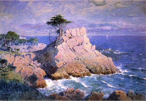  William Stanley Haseltine Midway Point, California (also known as Cypress Point, near Monterey) - Hand Painted Oil Painting