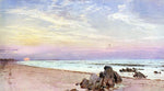  William Trost Richards Beach with Rising Sun, New Jersey - Hand Painted Oil Painting