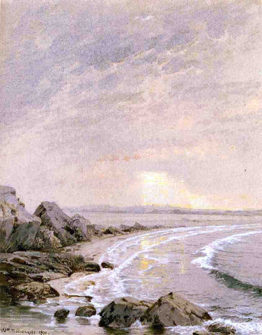  William Trost Richards Breaking Sun, Rhode Island Coast - Hand Painted Oil Painting