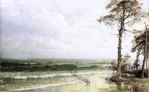  William Trost Richards Cedars on the Shore Near Atlantic City - Hand Painted Oil Painting