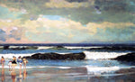  Winslow Homer On the Beach (also known as On the Beach, Long Branch, New Jersey) - Hand Painted Oil Painting