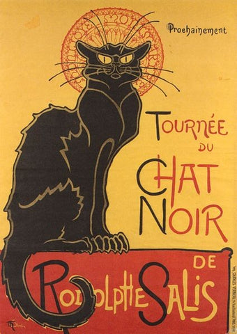  Theophile Alexandre Steinlen Chat Noir - Hand Painted Oil Painting