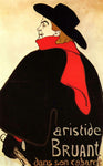  Henri De Toulouse-Lautrec Aristide Bruant in his Cabaret - Hand Painted Oil Painting