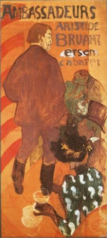  Henri De Toulouse-Lautrec Les Ambassadeurs Aristide Bruant and his Cabaret - Hand Painted Oil Painting