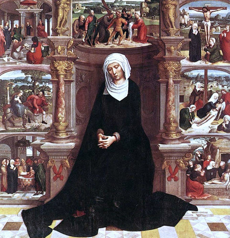  Adriaen Isenbrandt Ysenbrandt Our Lady of the Seven Sorrows - Hand Painted Oil Painting