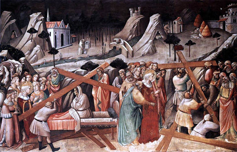  Agnolo Gaddi Discovery of the True Cross - Hand Painted Oil Painting