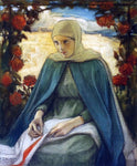  Albert Edelfelt The Virgin Mary in the Rose Garden - Hand Painted Oil Painting