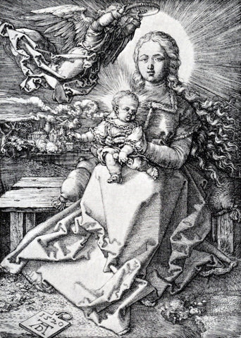  Albrecht Durer Madonna Crowned By An Angel - Hand Painted Oil Painting