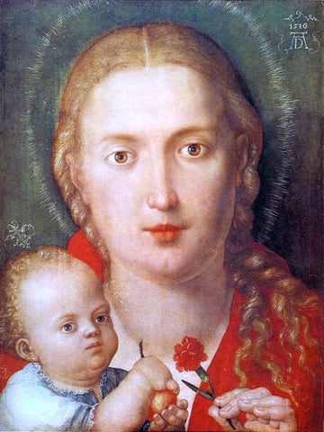 Albrecht Durer Madonna with a Carnation - Hand Painted Oil Painting