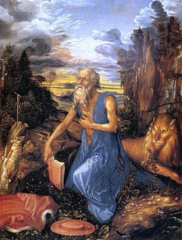  Albrecht Durer St. Jerome in the Wilderness - Hand Painted Oil Painting