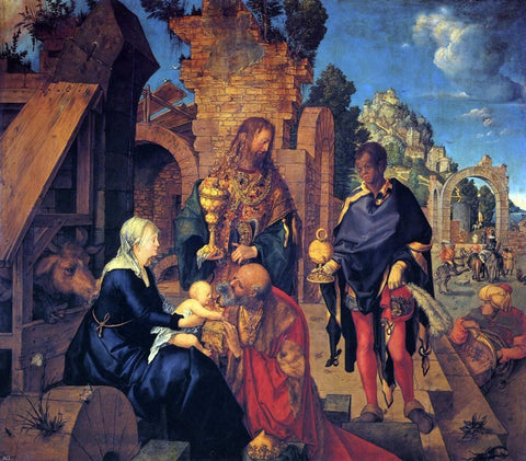  Albrecht Durer The Adoration of the Magi - Hand Painted Oil Painting
