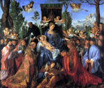  Albrecht Durer The Altarpiece of the Rose Garlands - Hand Painted Oil Painting