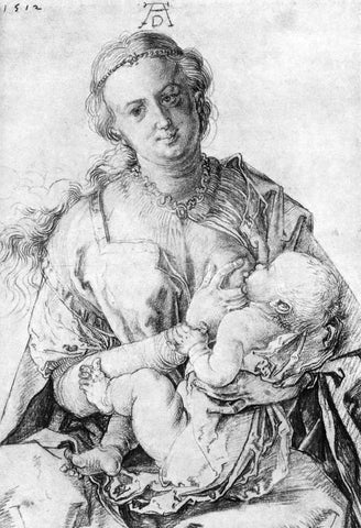  Albrecht Durer The Virgin Nursing the Child - Hand Painted Oil Painting