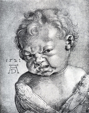  Albrecht Durer Weeping Cherub - Hand Painted Oil Painting