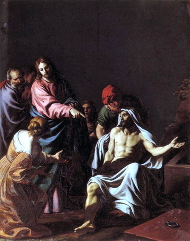  Alessandro Turchi The Raising of Lazarus - Hand Painted Oil Painting