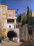  Alexandre Gabriel Decamps Before a Mosque - Hand Painted Oil Painting