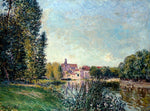  Alfred Sisley Loing River and Church at Moret - Hand Painted Oil Painting