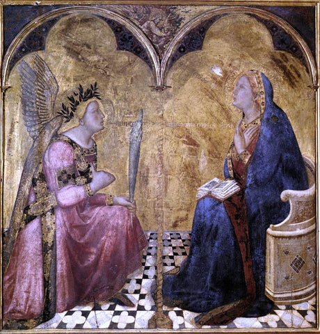  Ambrogio Lorenzetti Annunciation - Hand Painted Oil Painting