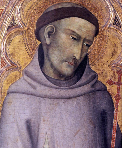  Andrea di Vanni D'Andrea St Francis of Assisi (detail) - Hand Painted Oil Painting
