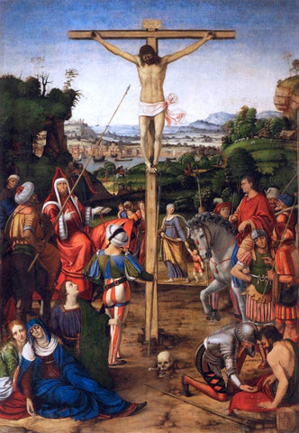  Andrea Solario The Crucifixion - Hand Painted Oil Painting