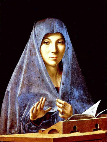  Antonello Da Messina Virgin Annunciate - Hand Painted Oil Painting