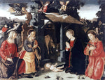  Antoniazzo Romano Nativity with Sts Lawrence and Andrew - Hand Painted Oil Painting