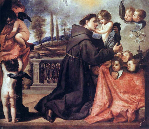  Antonio De Pereda St Anthony of Padua with Christ Child - Hand Painted Oil Painting