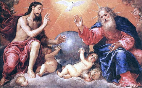  Antonio De Pereda The Holy Trinity - Hand Painted Oil Painting