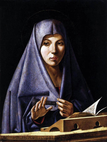  Antonio De Saliba Virgin Annunciate - Hand Painted Oil Painting