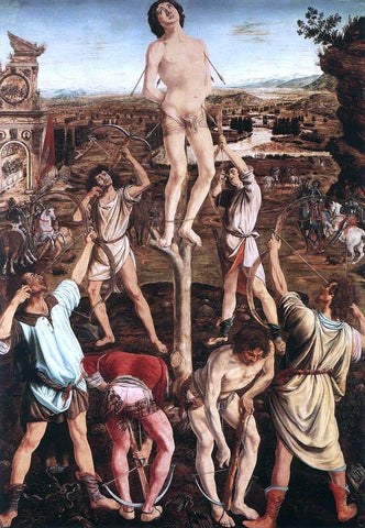  Antonio Del Pollaiuolo Martyrdom of St Sebastian - Hand Painted Oil Painting