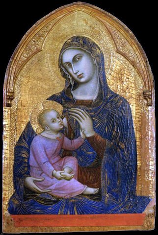  Barnaba Da modena Virgin and Child - Hand Painted Oil Painting