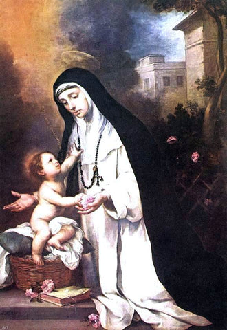  Bartolome Esteban Murillo St Rose of Lima - Hand Painted Oil Painting