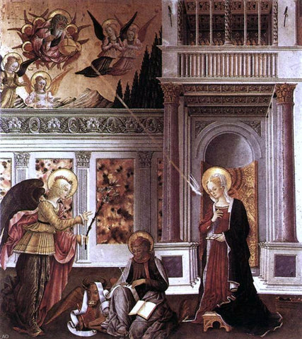  Benedetto Bonfigli Annunciation - Hand Painted Oil Painting