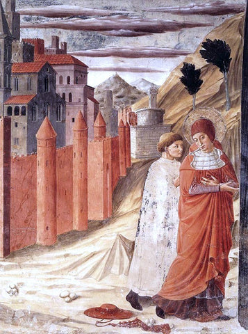  Benozzo Di Lese di Sandro Gozzoli The Departure of St Jerome from Antioch - Hand Painted Oil Painting