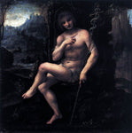  Bernardino Lanino St John the Baptist in the Wilderness - Hand Painted Oil Painting