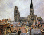  Camille Pissarro The Roofs of Old Rouen: Grey Weather (also known as The Cathedral) - Hand Painted Oil Painting