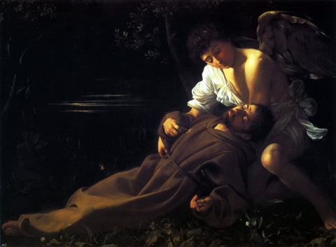  Caravaggio St Francis in Ecstasy - Hand Painted Oil Painting