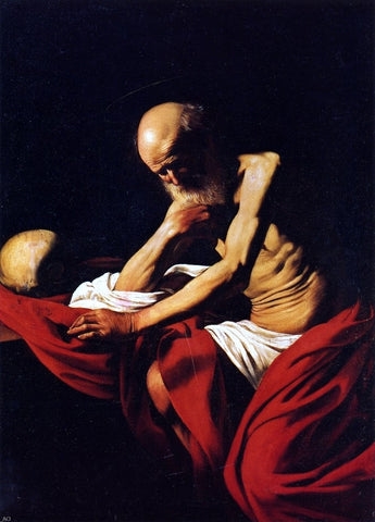  Caravaggio St. Jerome - Hand Painted Oil Painting