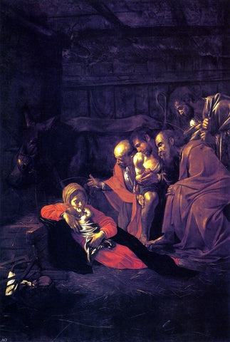  Caravaggio The Adoration of the Shepherds - Hand Painted Oil Painting