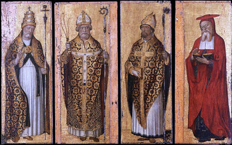  Carlo Braccesco Four Doctors of the Church - Hand Painted Oil Painting